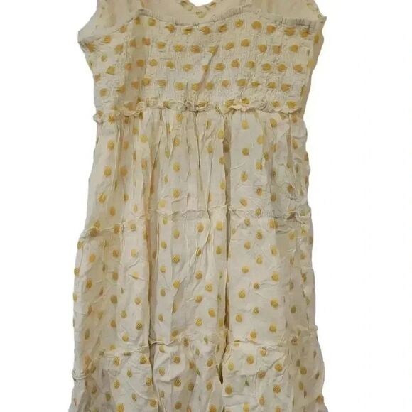 Sim & Sam Women's Ivory & Yellow Polka-dot Sundress NEW - Picture 10 of 14